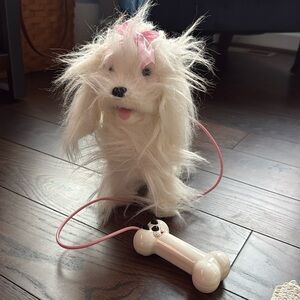 My Walk Along Poodle Animated Walking Barking Dog w/ Bone Remote Control